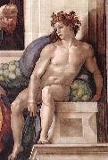 Michelangelo Buonarroti Ignudo oil